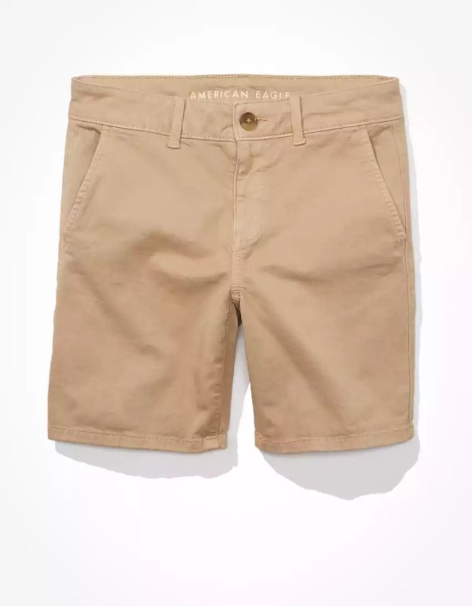 Shorts American Eagle AE Stretch Khaki Mince Bermuda Multicolore Femme | LQB-08127491